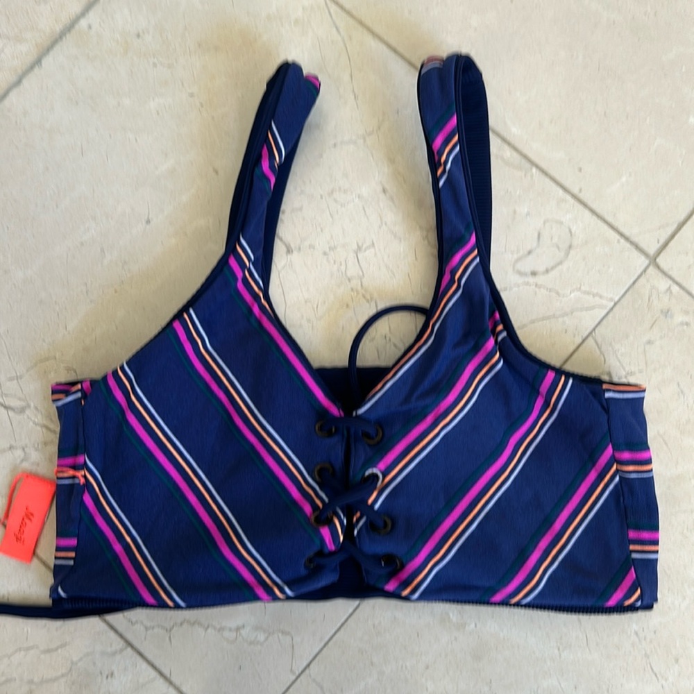 Maaji lace up reversible swim top Small